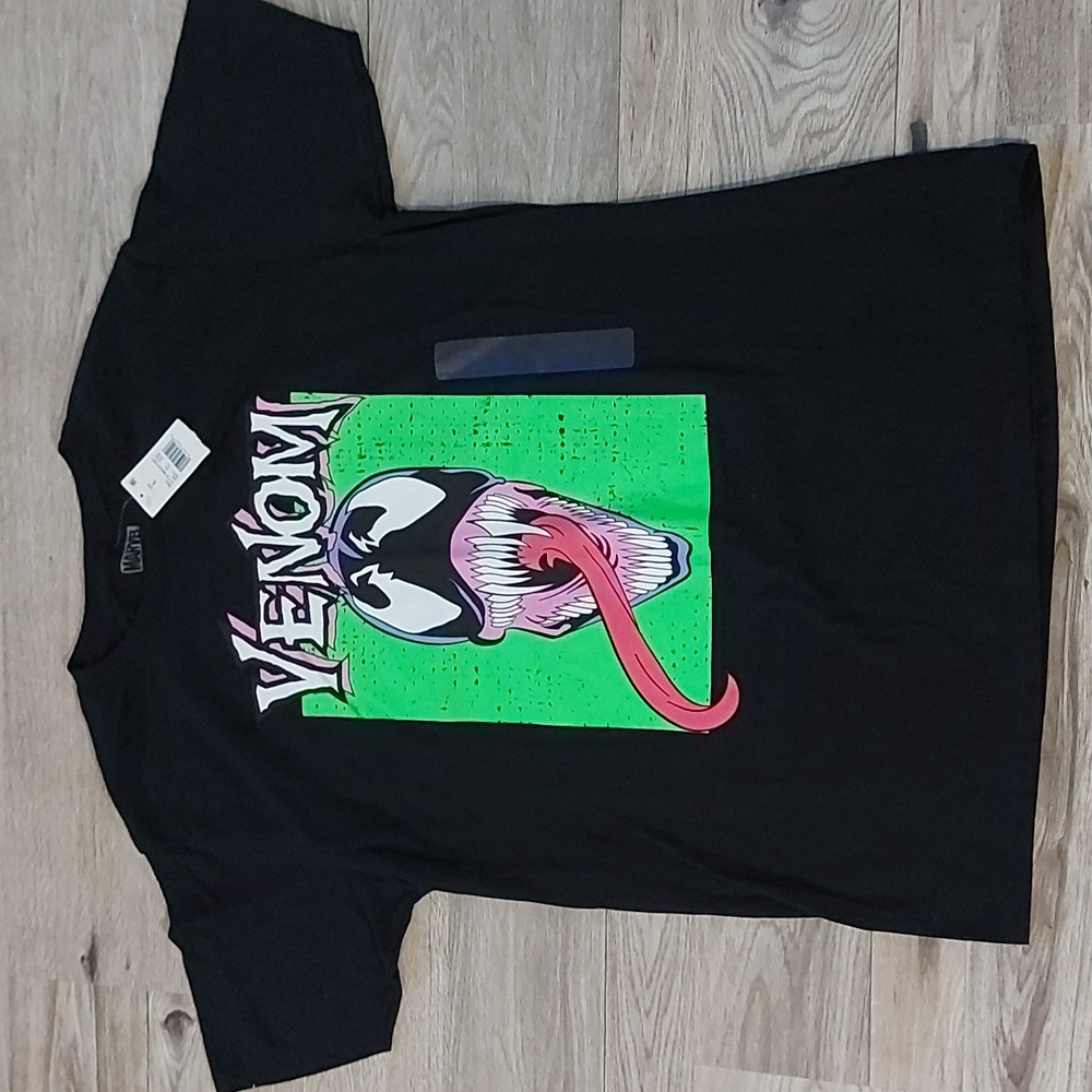 Venom Marvel T-shirt Men’s Size Large Unisex Black NWT